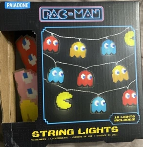 RARE-NEW-PAC MAN String Lights-Paladone - Picture 1 of 5