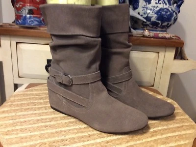 White Mountain Mujer Gamuza Punta Cerrada Tirar en el Tobillo Moda, Marrón Talla 8.5 Foto 1 de 4