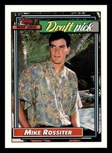 1992 Topps Mike Rossiter RC Rookie Draft Pick #474 Centered Mint