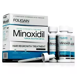 Foligain Low Alcohol 5% Haarwuchsbehandlung für Männer -3 Monatspackung 180 ml - Bild 1 von 2