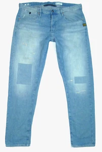Jeans G-Star Loic Relaxed Tapered uomo taglia W38 L36 pantaloni blu denim 38 pollici - Foto 1 di 7