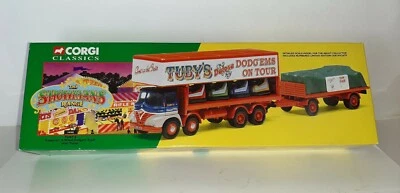 FODEN S21 8 WHEEL DODGEM TRUCK WITH TRAILER TUBY'S CORGI REF.14101 SCALA 1/50 - Immagine 1 di 4