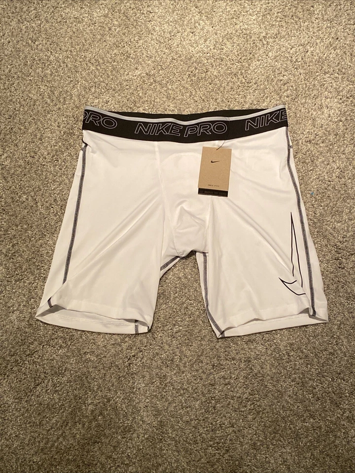 Nike Pro Dri-FIT Men's Long Shorts White M
