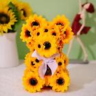Artificial Flower Bear Home Decor Bear Toy Doll for Wedding Anniversary Kids