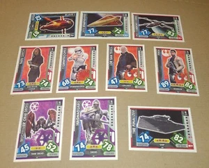 TOPPS STAR WARS FORCE ATTAX UNIVERSE tcg cards x 10 lot 9 - Picture 1 of 1