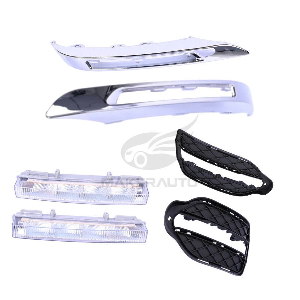 6Pcs Front Left+Right Fog Driving Light For Mercedes Benz X204 GLK350 2013-2015 - Image 1 of 4