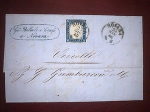 🏴☠️1859 ITALIEN / SARDINIEN BRIEF - Bild 1 von 4