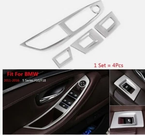 Interior Door Window Lift Switch Button Cover Trim For BMW 5 F10 F11 Accessoris - Picture 1 of 9
