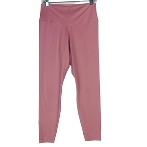 Nike One Luxe Dri Fit Mid-Rise Running 7/8 Leggings Pink Womens Sz-Lg Athletic - Picture 1 of 5