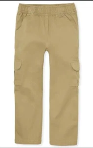 NEW- The Children's Place Tan Pull On Cargo Pants Size 10 HUSKY - Picture 1 of 1