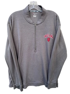 Indiana University Hoosiers 1/2 Zip Pullover Shirt Jacket by Champion Men's 2XL - Picture 1 of 8