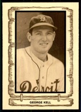 1983 CRAMER BASEBALL LEGENDS SERIES 4 #118 GEORGE KELL DETROIT TIGERS