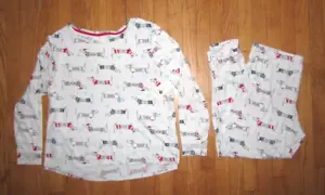 NWT Secret Treasures 2 Piece Ladies L/S Dachshund Wiener Dog Pajamas - Picture 1 of 5