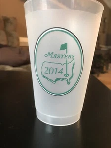 2014 Official Masters Golf Frosted Plastic Drink Cup Collectible Augusta - Picture 1 of 1