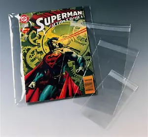 Protective plastic bag magazine comic protector dust cover self seal reusable  - Picture 1 of 3