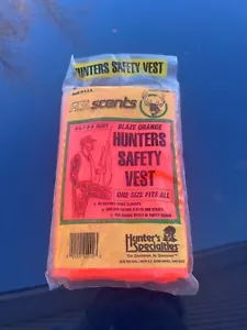 H.S. Scents Fluorescent Orange Safety Hunter's Vest Hunters Specialities - Picture 1 of 3