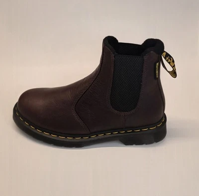 Nuevas Botas Chelsea Dr Martens 2976 Cuero Antideslizante Marrón Oscuro Para Mujer 9 Foto 1 de 4