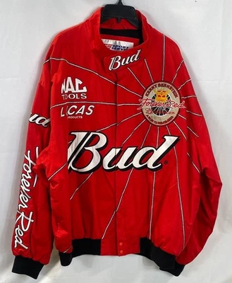 Sport Service Men Red Embroidered Budweiser Jacket XXL - Image 1 of 4