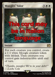 MTG MOOGLES' VALOR EXC - VALORE DEI MOGURI 27 - FIN - MAGIC - Picture 1 of 1