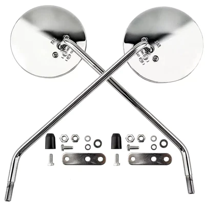 COPPIA SPECCHI SPECCHIETTI CROMATI SINISTRO DESTRO PER VESPA PK 50 S / ELESTART - Immagine 1 di 4