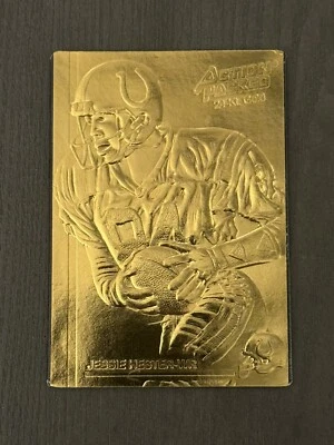 1992 Action Packed 24-KT GOLD Mint Parallel #105 JESSIE HESTER Colts /500 RARE - Image 1 of 2