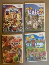 Bakugan Battle Brawlers, My Sims Party, Petz Catz 2, Six Flags -pre Owned