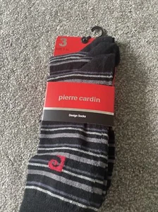 Paquete de 3 pares de calcetines de mezcla de algodón de diseño Pierre Cardin Reino Unido 7 - 11 - Imagen 1 de 1