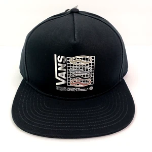 Vans Off The Wall DNA Mens OS Black Graphic Adjustable Snapback Cap Hat - Picture 1 of 8