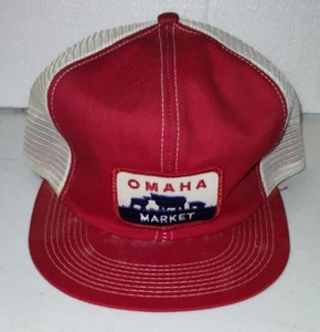 K-Products South Omaha Market Stockyards Trucker-Netzmütze mit Druckknopflasche - Bild 1 von 8