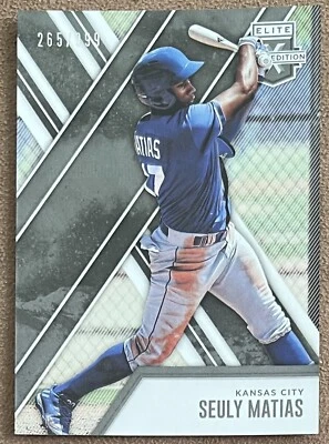 Seuly Matias 2017 Panini Elite Extra Edition Rookie #186 /999 Kansas City Royals - Image 1 of 2