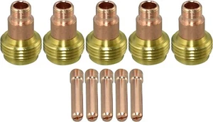 TIG Stubby Collet Body 45V26S 10N24S 3/32'' 2.4mm Kit for WP 17 18 26 10pcs - Picture 1 of 5