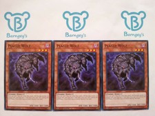 3 Plague Wolf,PLAYSET,NM,1st Edition,Common,SR06,Yugioh,Barngey's