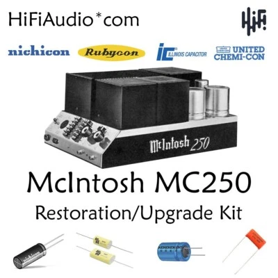 McIntosh MC250 reconstruir restauración filtro repuesto condensador kit actualización 54 piezas Foto 1 de 4