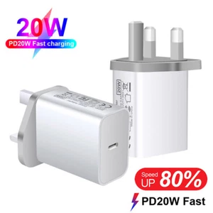 PDKUAI PD 20W USB-C Fast Wall Charger Power Adapter Quick Charging Brick UK-Plug - Picture 1 of 14