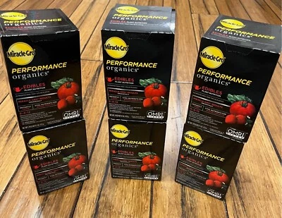 6 Pack case of 1LB Miracle-Gro Performance Organics Edibles Plant Food - Image 1 of 3