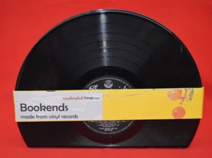 VINYL RECORD BOOKENDS LARGE LP SIZE 33 rpm - SET OF TWO - UNUSED CONDITION! - Picture 1 of 6