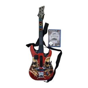 Guitar Hero: Metallica mit Guitar Inkl Empfänger und Sticker Playstation 2 PS2 - Bild 1 von 9