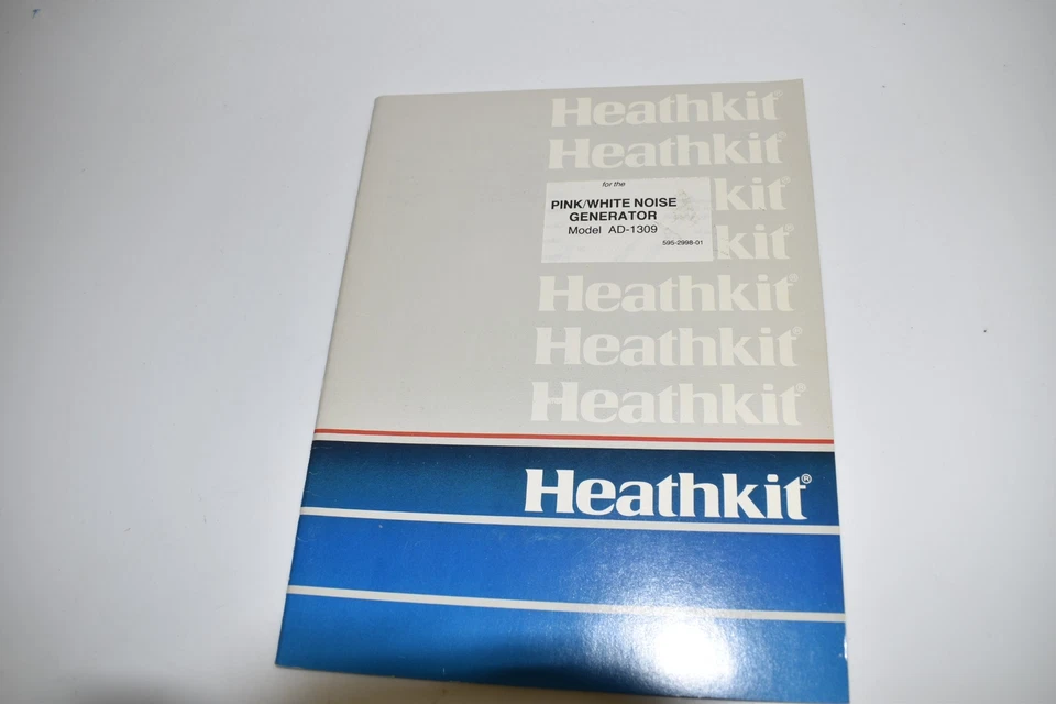*LL* GENERADOR DE RUIDO HEATHKIT ROSA BLANCO AD-1309 MANUAL DE MONTAJE VINTAGE (DGJ10) Foto 1 de 1