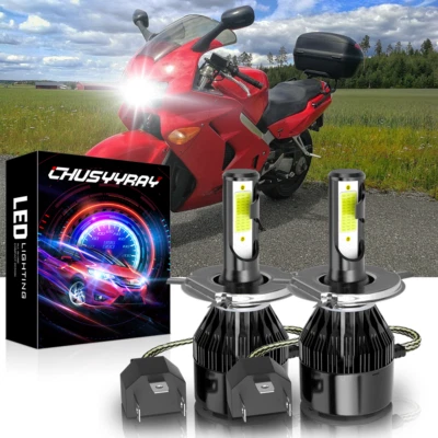 Bombilla de faro LED H4 6000K para Honda VFR 800 Interceptor 1998 1999 2000 2001 Foto 1 de 4