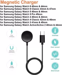 FOR Samsung Galaxy Watch Ultra 7/FE/6 Classic/5 Pro/4 Classic/3/Active/2 Charger - Picture 1 of 7