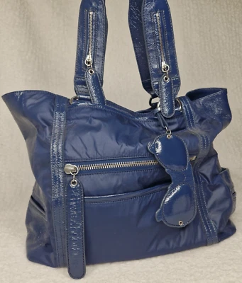 See By Chloe Tote Bag Enamel and Nylon Bag w/ Sunglasses Charm V Good Condition - image 1 of 4