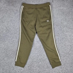Adidas Track Jogger Sweat Pants Mens XL Green 3 White Stripes Casual Athleisure - Bild 1 von 9