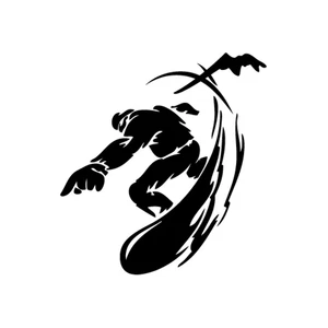 Snowboard Extreme - Vinyl Decal Sticker for Wall, Car, iPhone, iPad, Laptop - Picture 1 of 8