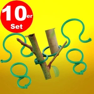 10 x Pflanzenklammern Pflanzenbinder Pflanzenhalter Pflanzenclips Pflanzbinder - Bild 1 von 2