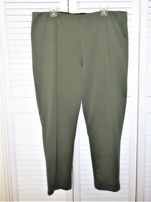 Pantalones de vestir de punto verde Lisa Rinna - talla XL Foto 1 de 4