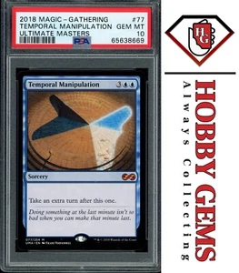 TEMPORAL MANIPULATION PSA 10 2018 Ultimate Masters Mythic 077 MTG - Picture 1 of 2