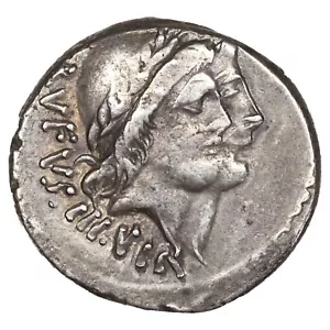 République romaine CORDIA Denier 46 BC argent Dioscures rev. Vénus B.1 (Cordia) - Foto 1 di 2
