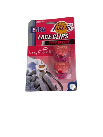 ~NBA~ KOBE BRYANT #24, Los Angeles Lakers Lace Clips for Shoes Sneakers Pink Cover