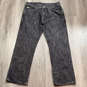 Southpole Herren Vintage 8180 Straight Jeans Rinse Schwarz Gr. 34 Skater Y2K - Bild 1 von 10