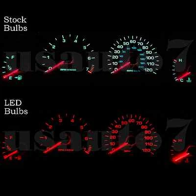 Dash Cluster Gauge RED LED LIGHT BULBS KIT Fits 98-04 Chrysler Intrepid Concorde — 第 1/4 张图片